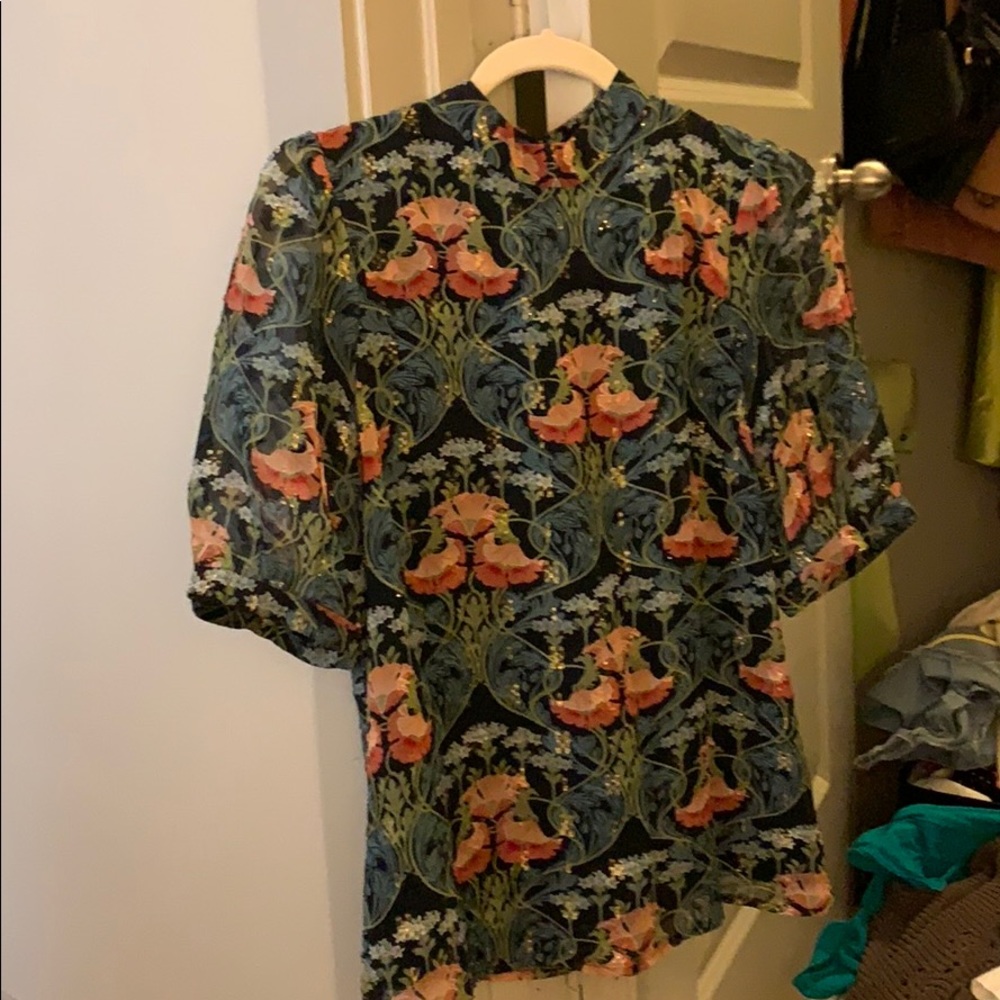 Anthropologie puff sleeve blouse